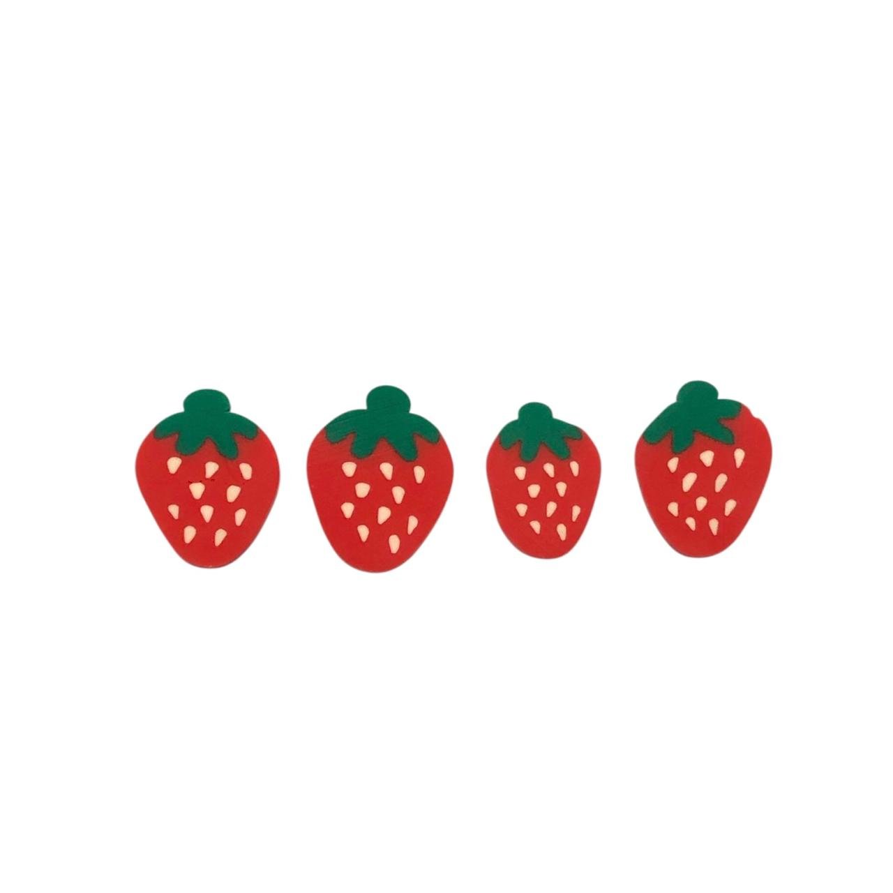 WhatsApp Image 2026-03-31 at 14.53.27 Aplique Emborrachado Morango 20mm - 6 Unds - Imagem 1