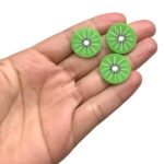 Aplique Emborrachado Kiwi 20mm – 6 Unds - Imagem 2