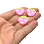 Aplique Emborrachado Morango 20mm – 6 Unds - Imagem 4