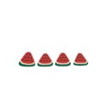 Aplique Emborrachado Melancia 18mm – 6 Unds