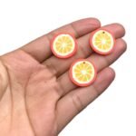 Aplique Emborrachado Limão Siciliano 20mm – 6 Unds - Imagem 2