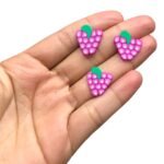 Aplique Emborrachado Uva 19mm – 6 Unds - Imagem 2