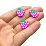 Aplique Emborrachado Uva 19mm – 6 Unds - Imagem 3