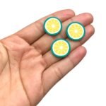 Aplique Emborrachado Laranja 20mm – 6 Unds - Imagem 2