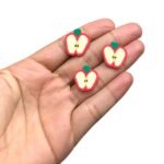 Aplique Emborrachado Maça 18mm – 6 Unds - Imagem 2