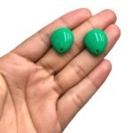 Base Brinco Imitação Pedra 21mm Resina - 1 Par - Imagem 2