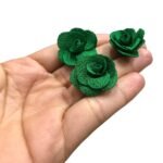 Aplique Flor De Malha 2,5mm - 10 Unds - Imagem 4