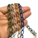 Corrente Elo Oval 1.5 Alumínio - Metro - Imagem 3