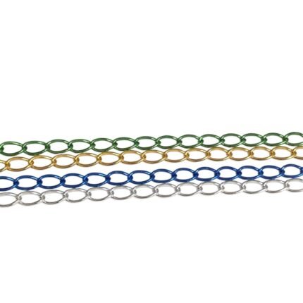 Corrente Elo Oval 1.5 Alumínio - Metro