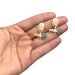 Entremeio Cálice P/ Terço 15x27mm Dourado - 1 Und - Imagem 2