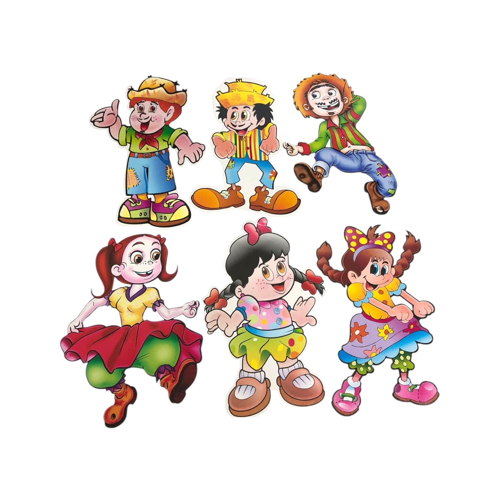 WhatsApp Image 2026-04-07 at 10.50.07 (3) Kit Junino Boneco e Boneca Caipira Papel - 6 Unds - Imagem 1