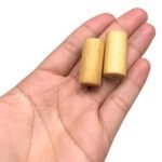 Conta Tubo 15x30mm Madeira - 20 Gramas - Imagem 2