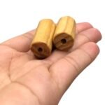 Conta Tubo 15x30mm Madeira - 20 Gramas - Imagem 3