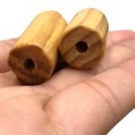 Conta Tubo 15x30mm Madeira - 20 Gramas - Imagem 5