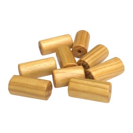 Conta Tubo 15x30mm Madeira - 20 Gramas