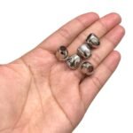 Ponteira Lisa Abs 12x12mm Níquel – 10 Unds - Imagem 2