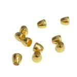 Ponteira Lisa Abs 12x12mm Dourado– 10 Unds
