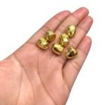 Ponteira Lisa Abs 12x12mm Dourado– 10 Unds - Imagem 2