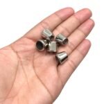 Ponteira Lisa Abs 12x13mm Níquel – 10 Unds - Imagem 2