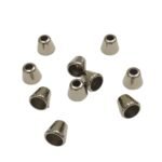 Ponteira Lisa Abs 12x13mm Níquel – 10 Unds