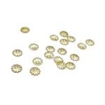 Tulipa Flor 8mm Dourado Exclusivo - 20 Unds