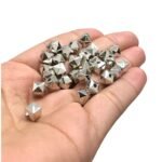 Conta Quadrada 8mm Níquel - 20 Gramas - Imagem 3