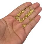 Tubo Redondo 2x2 Dourado Exclusivo - 0,05 Gramas - Imagem 2