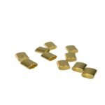 Tubo Oval 7x8mm Liso Dourado Exclusivo - 10 Unds - Imagem 3