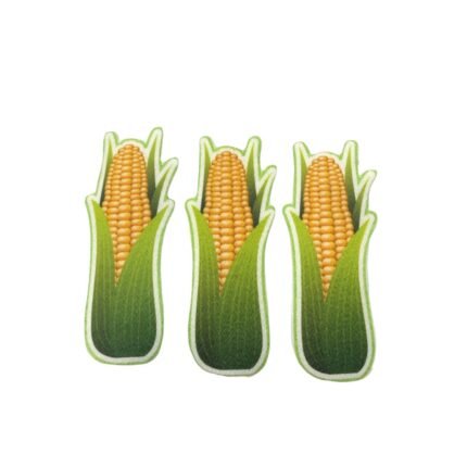Aplique Termocolante Milho 8cm Junino - 3 Unds