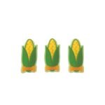 Aplique Termocolante Milho 6cm Junino – 3 Unds