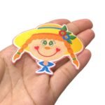 Aplique Termocolante Menina 7cm Junino – 2 Unds - Imagem 3