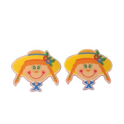 Aplique Termocolante Menina 7cm Junino – 2 Unds