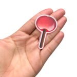 Aplique Termocolante Maça Do Amor 7cm Junino – 2 Unds - Imagem 2