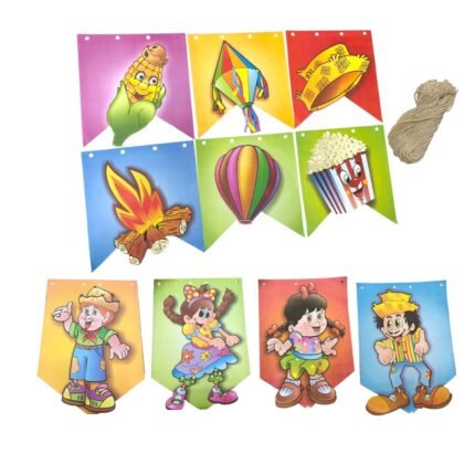 Bandeira Junina Papel - 8 Metros