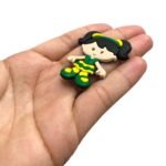 Aplique Emborrachado Menina 47mm – 1 Und - Imagem 3