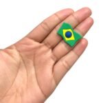 Aplique Emborrachado Bandeira Do Brasil - 1 Und - Imagem 2
