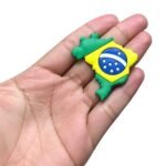 Aplique Emborrachado Mapa Bandeira Do Brasil - 1 Und - Imagem 2