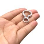 Fecho Mosquetão 38mm Níquel - 1 Und - Imagem 3