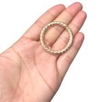 Fecho Redondo Articulado 42mm Dourado– 1 Und - Imagem 2