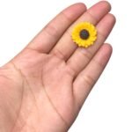 Aplique Girassol 23mm Resina - 1 Und - Imagem 2