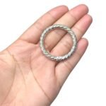 Fecho Redondo Articulado 42mm Níquel – 1 Und - Imagem 2