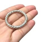 Fecho Redondo Articulado 42mm Níquel – 1 Und - Imagem 3