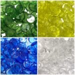 Conta Achatada Redondo 12mm C/ Furo - 20 Gramas