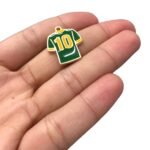 Pingente Camisa 10 Brasil 22mm Dourado - 1 Und - Imagem 4