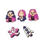 Aplique Emborrachado Dos Rosas - 1 Und