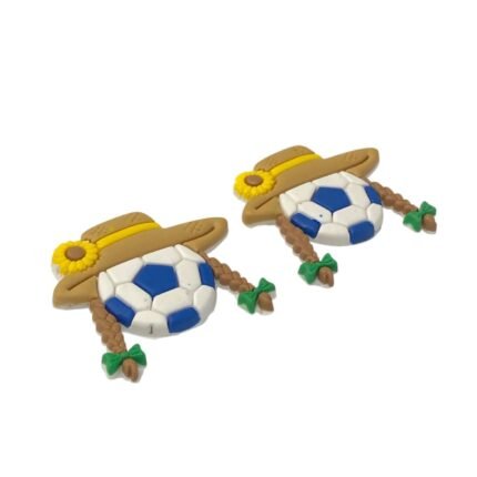 Aplique Junino Bola Futebol 34mm Emborrachado – 1 Und