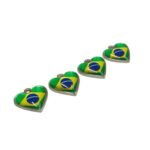 Pingente Mapa Brasil 20mm Níquel - 1 Und - Imagem 3