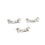 Entremeio Nome Brasil 35mm Níquel - 1 Und