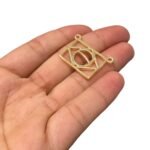 Entremeio Bandeira Brasil C/2 Saídas Dourado - 1 Und - Imagem 3