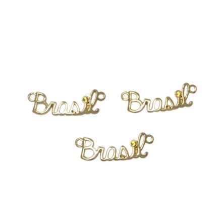 Entremeio Nome Brasil 35mm Dourado – 1 Und